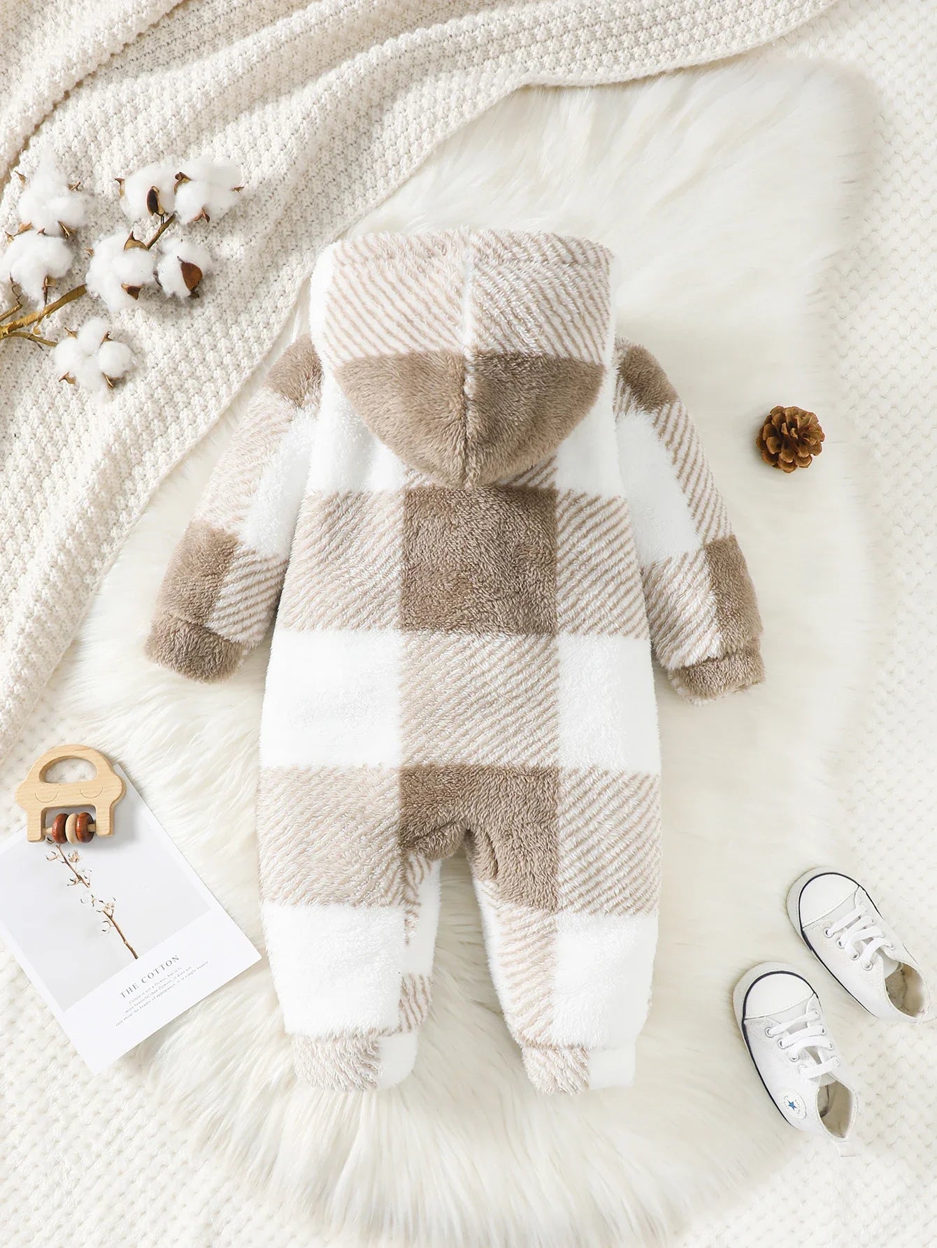 Cozy Winter Baby Romper