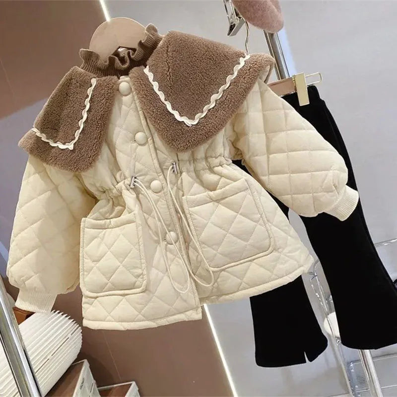 Cute Fleece Collar Jacket