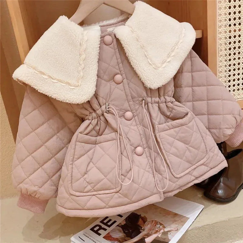 Cute Fleece Collar Jacket